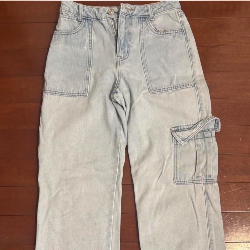 Forever 21 Denim Cargo Pants